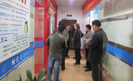 各位領導參觀公司文化長廊 各位領導參觀公司文化長廊