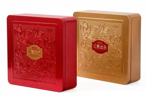 四粒裝月餅鐵盒包裝 四粒裝月餅鐵盒包裝