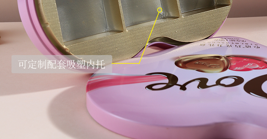 德芙巧克力心形鐵盒 德芙巧克力心形鐵盒