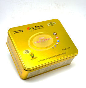 方形玉米胚芽鈦粉鐵盒包裝 高檔禮品鐵盒