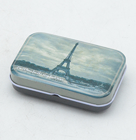 紀(jì)念品翻蓋促銷禮品鐵盒定制