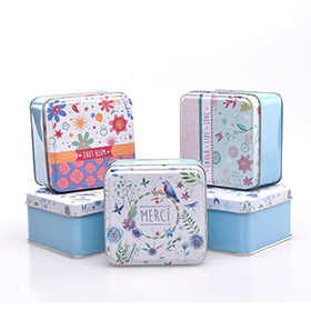 正方形鐵盒,巧克力鐵盒包裝定制