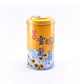 圓柱形花茶包裝罐