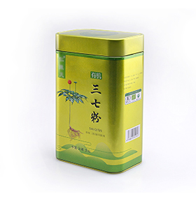 柱狀方形中藥材鐵盒包裝